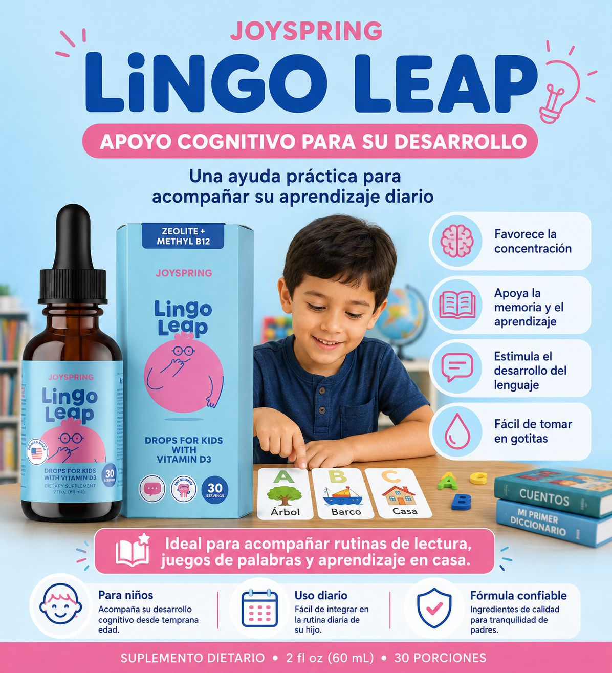 LINGO LEAP – APOYO DIARIO PARA EL DESARROLLO DEL LENGUAJE Y EL APRENDIZAJE DE LOS NIÑOS