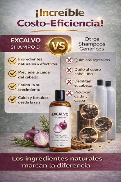 Excalvo- Dile adios a la caspa y la calvicie