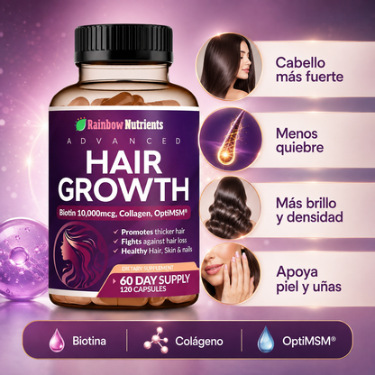 HAIR GROWTH ™ | Fórmula Avanzada para Fuerza y Crecimiento Capilar